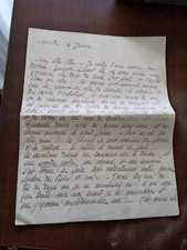 Lettre manuscrite mère d'Yvette 1918 - Correspondance intime de guerre