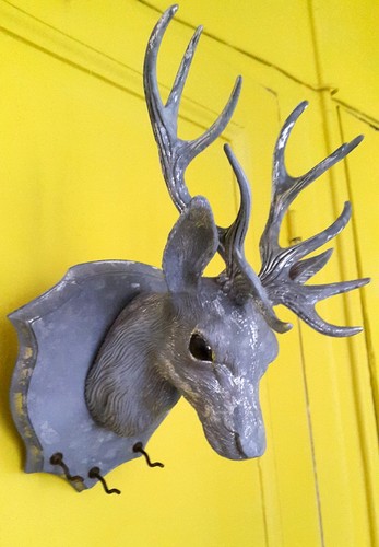 Trophée chevreuil zinc