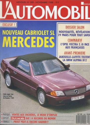 Automobile magazine 509 - l’automobile, n°509
