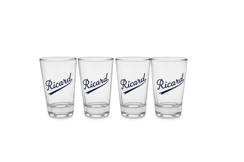 Lot 4 verres ricard - de,