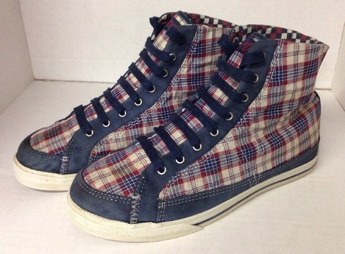 Vans lono blue - red, plaid