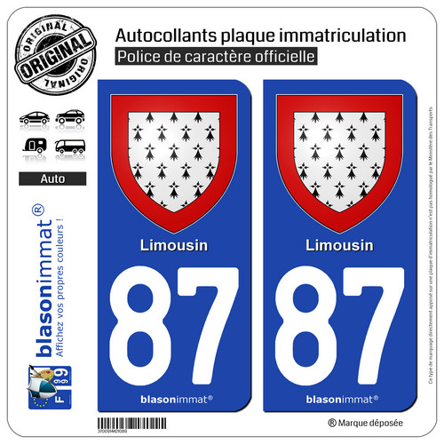 Stickers autocollant plaque - 2,