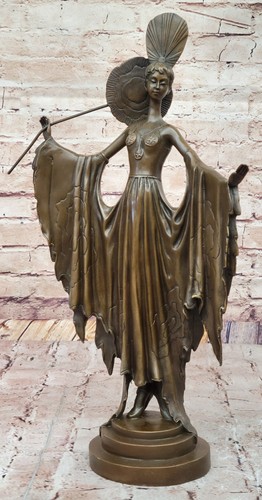 Fonte bronze femme - fonte, statue