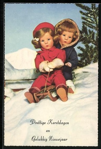 Carte postale poupée käthe - postale,