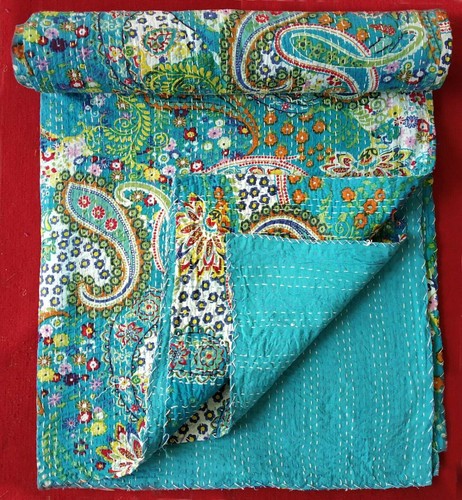Couvre lit indien kantha - couvre-lit,