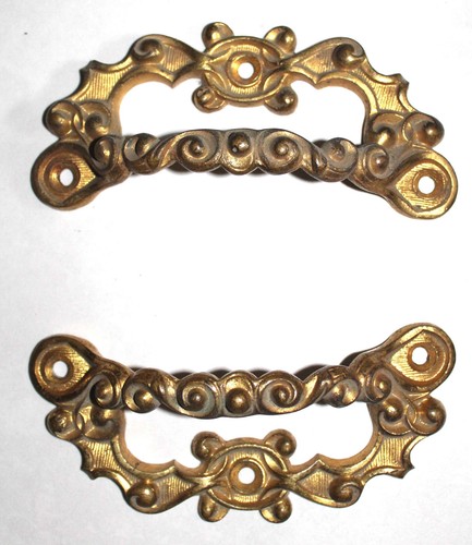 Poignee piano bronze dore - 2,