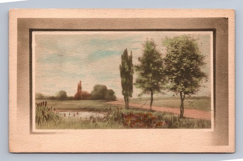 Vintage landscape postcard - landscape,