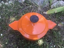Chaudron  Vintage Fonte Orange COUSANCES Le Creuset