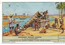 S1560- CHROMO LIEBIG - 1953 - " ARCHIMEDE, SAVANT ILLUSTRE " : 2. LA VIS D'ARCHI