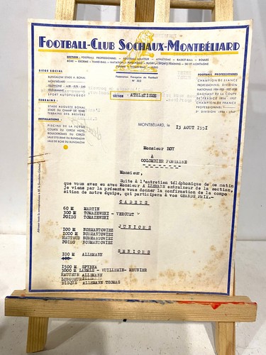 Ancien document football club - ancien,