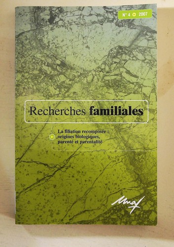 Revue recherches familiales - revue,