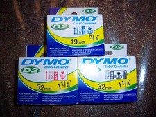lot de 3 cassettes DYMO D2