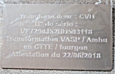 Gravure Plaque TRANSFORMATEUR