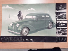 Amilcar Compound Hotchkiss illustrée par Félix AGOSTINI, brochure 1939, dépliant