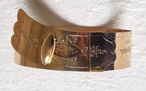 Ancien bracelet manchette - , en