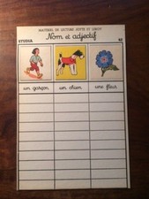 LIVRE SCOLAIRE/MATERIEL DE LECTURE JOTTE & LEROY/FICHE STUDIA N°42