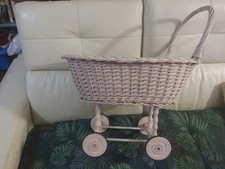 Berceau  Poupée En Rotin