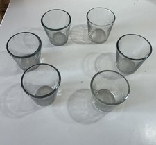 6 Verres Lumignons en verre
