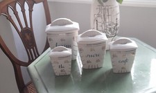 Porcelaine antique, K&G Luneville, Pots de rangement de cuisine de style Art Déc