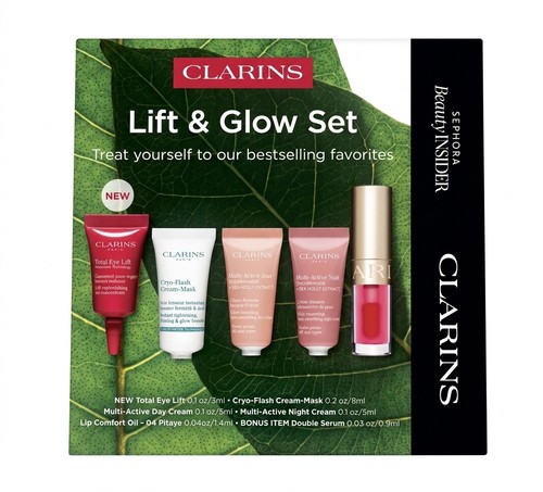 New clarins lift glow set - new, &