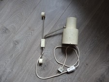 Applique Murale Liseuse VINTAGE Space Age Métal Chromé & Blanc Crème Orientable