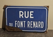 Ancienne plaque émaillée