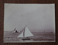 Photographie ancienne vers 1905 vers Marseille voiliers Bateaux