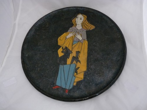 Plat terre cuite émaillée - plat,