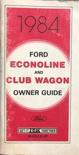 1984 Ford Econoline Van Owners Manuel Guide Livre E150 E250 E350 Et Club Wagon