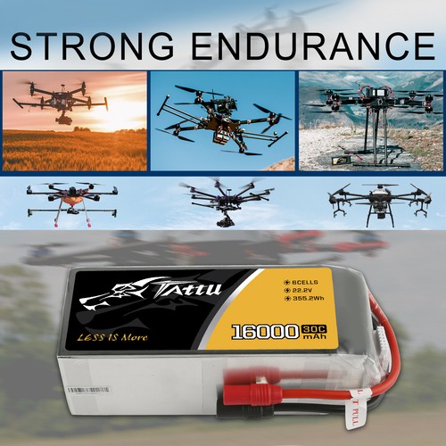 Tattu 16000mah 30c 6s - 16000mah, 22.2v