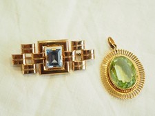 LOT PENDENTIF BROCHE VINTAGE