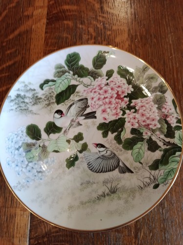 Assiette japon 1981 oiseaux - assiette,