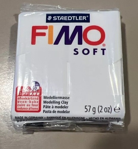 Fimo soft clay 57gm - clay, white