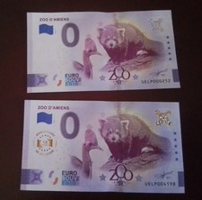 Billet 0 zero  Euro  Zoo d