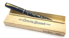 STYLO PLUME VINTAGE CONWAY STEWART N° 286 IN CRACKED ICE SPRINGY 14K MEDIUM NIB