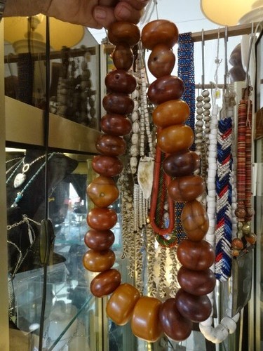 Collier ambre ancien - ambre,