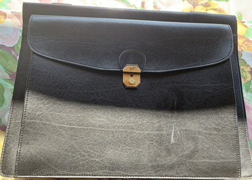 Cartable cuir noir neuf - cartable,