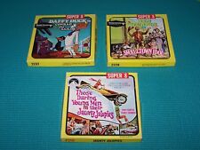 Vintage Collection of 3 SUPER 8 FILMS in original boxes-Please read for titles