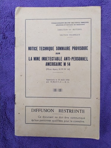 Guerre indochine notice - d'indochine, :