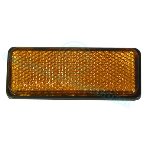 Ambre rectangle réflecteur - ambre,