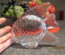 Poisson Exotique Cendrier lorsque couché , Décoration lorsque debout : Cristal