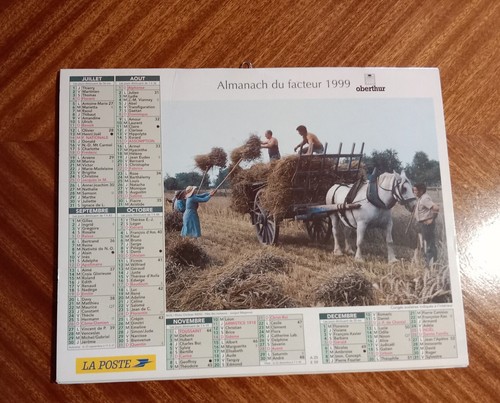 Calendrier oberthur 1999 - calendrier,