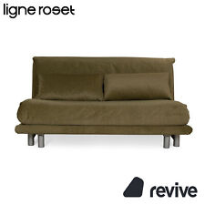 Ligne Roset Multy Tissu Canapé Trois Places Vert Canapé Lit Manuel