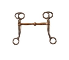 Bridon Western Articulé en Cuivre Copper Mordu Eau Bridon