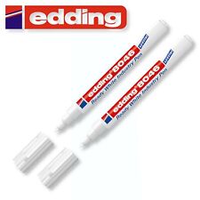 Edding 8046 Blanc Marqueur Industriel Blanc Stylo Permanent 2 Pièces