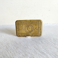 1914s Vintage WWII Imperium Britannicum Tabac Laiton Boite de Collection M241