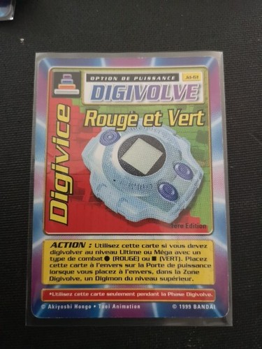 Digivice rouge vert carte - vert,