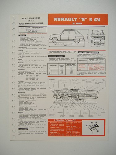 Fiche technique rta renault - technique,