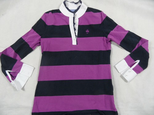 Polo rayé manches longues