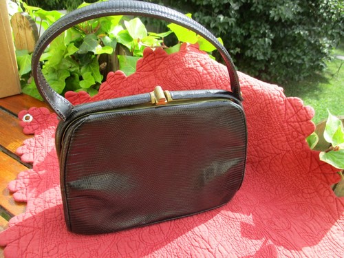 Sac vintage 1950 - en, lézard